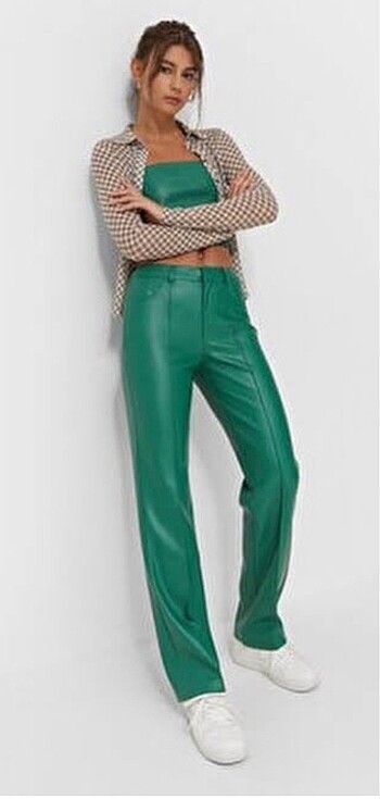 Suni deri pantalon