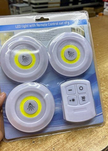 Beden Uzaktan Kumandalı Beyaz LED Gece Lambası