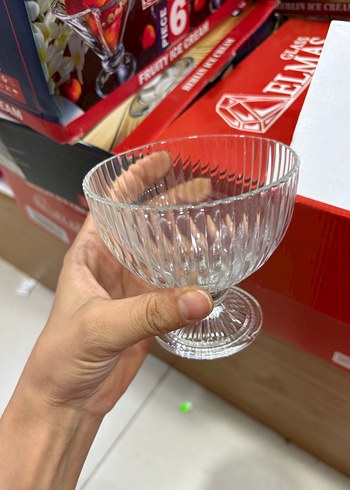 Ayaklı Şeffaf Tatlı Kasesi