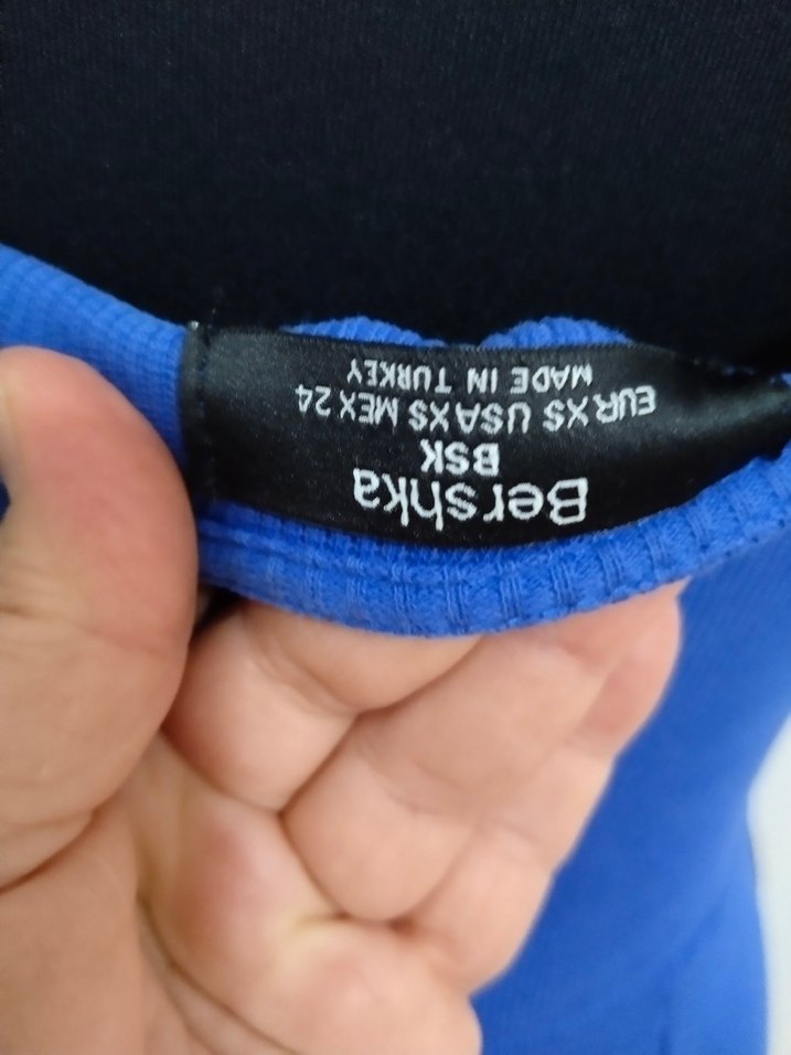 Mavi Mini Askılı Kadın Tulum - Görsel 4