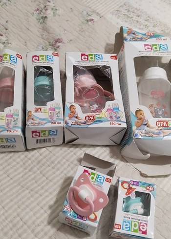 Pembe Pastel Eda BPA İçermeyen Bebek Biberonu 150 ml - Görsel 2