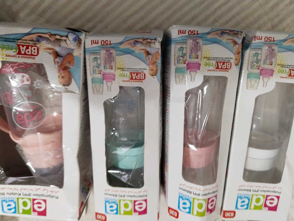 Pembe Pastel Eda BPA İçermeyen Bebek Biberonu 150 ml - Görsel 3