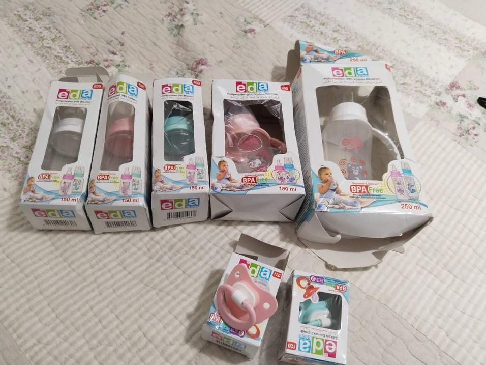 Pembe Pastel Eda BPA İçermeyen Bebek Biberonu 150 ml - Görsel 2