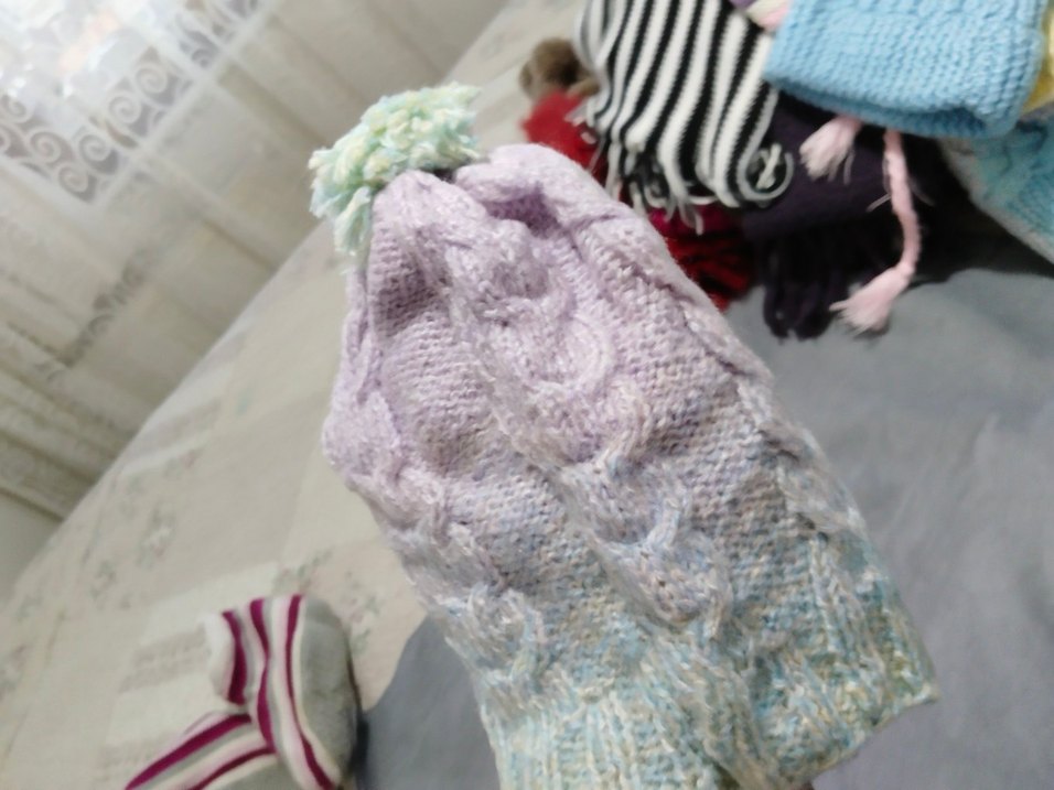 çocuk  Çok Renkli Örgü Bohem Bere - Görsel 4