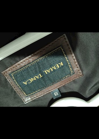 Kahverengi Deri Biker Ceket - Görsel 6