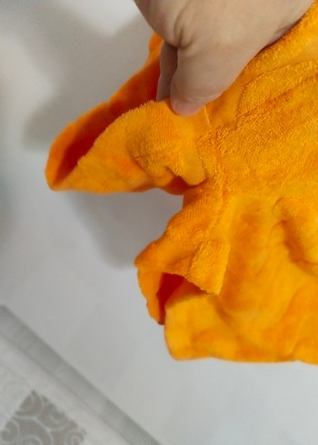 Kadın Turuncu Kısa Kollu Tulum - Görsel 4