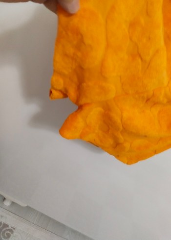 Kadın Turuncu Kısa Kollu Tulum - Görsel 5