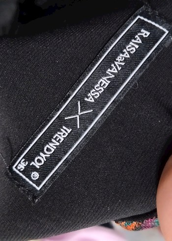 Bohem V Yaka Mini Örgü Elbise - Görsel 10