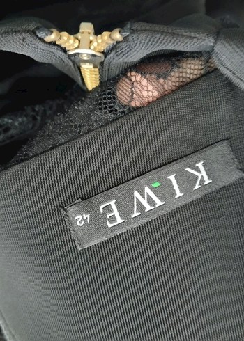 Siyah Uzun Kollu Drapeli Kadın Elbise - Görsel 7