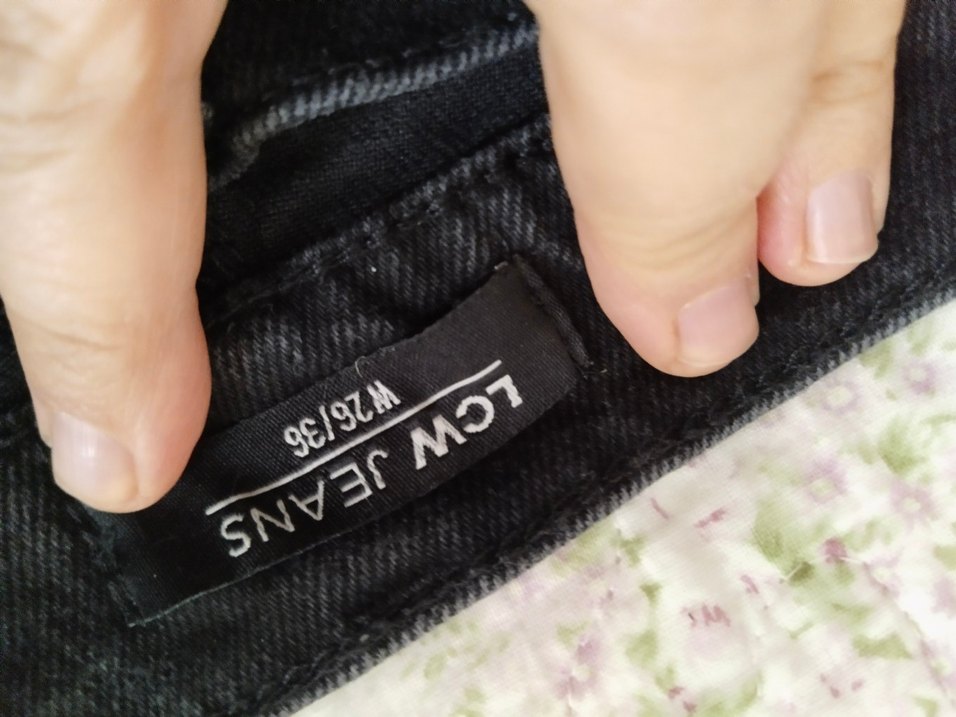 Siyah Bol Kesim Midi Denim Kadın Pantolon - Görsel 5