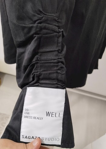 Düğmeli Siyah Kadın Gömlek - Görsel 5