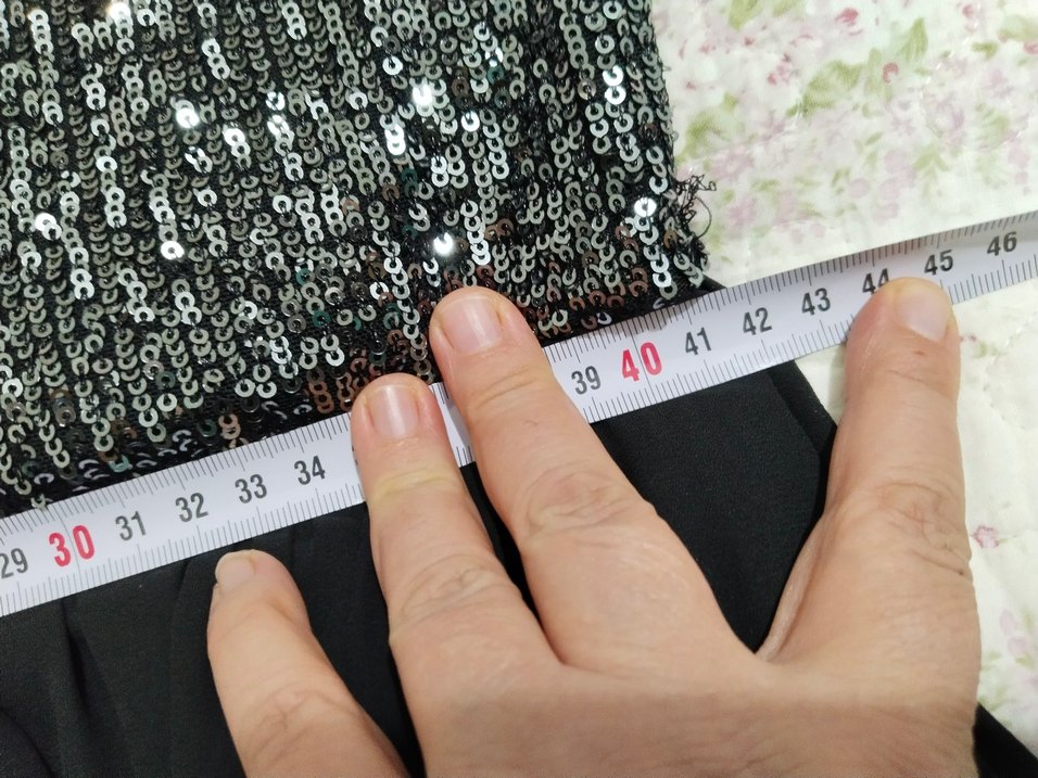 Siyah Uzun Payetli Kadın Abiye Elbise - Görsel 5