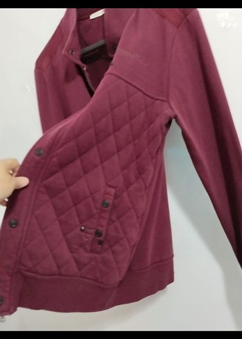 Bordo Düğmeli Erkek Ceket - Görsel 2