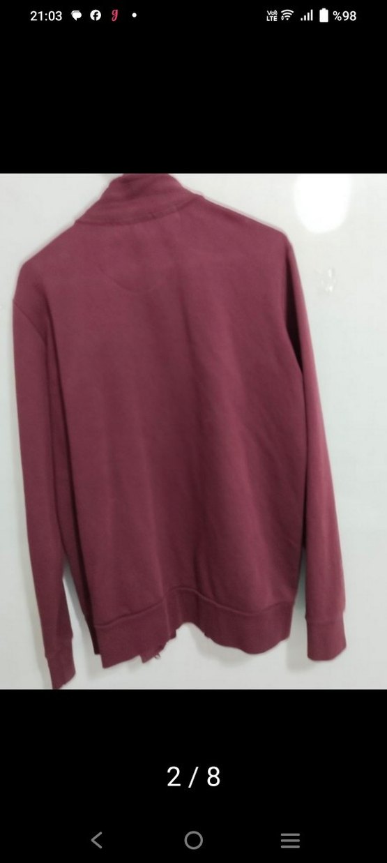 Bordo Düğmeli Erkek Ceket - Görsel 3