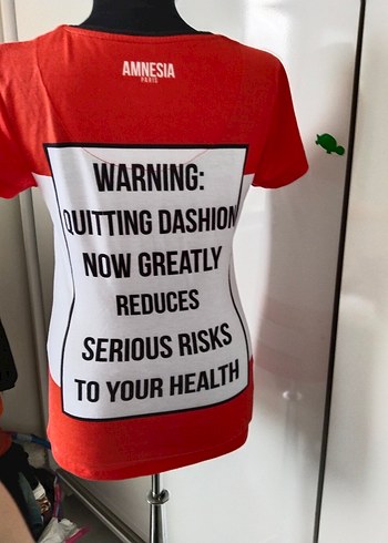 kiz  Çocuk Kırmızı Baskılı Kısa Kollu Tişört - Görsel 2