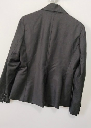 Siyah Düğmeli Kadın Blazer Ceket - Görsel 2