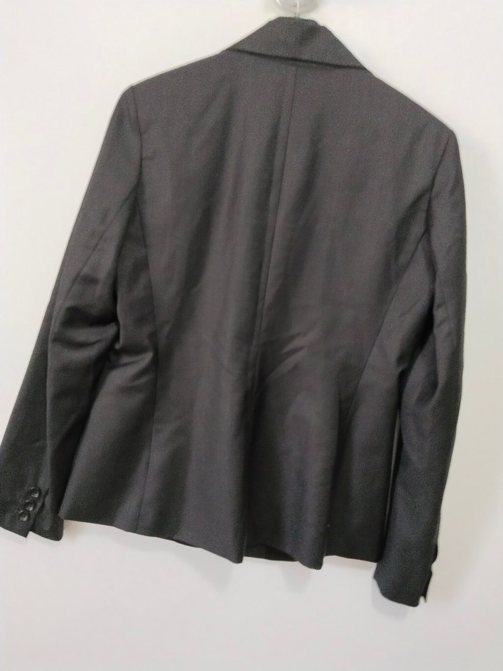 Siyah Düğmeli Kadın Blazer Ceket - Görsel 2