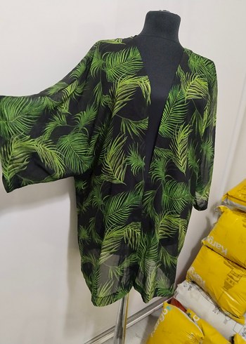 Yeşil Yaprak Desenli Bohem Hamile Bluzu - Görsel 2