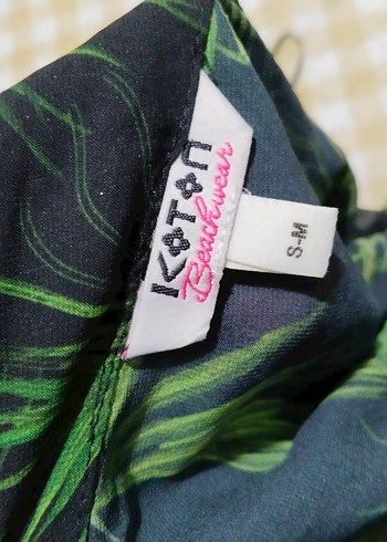 Yeşil Yaprak Desenli Bohem Hamile Bluzu - Görsel 3