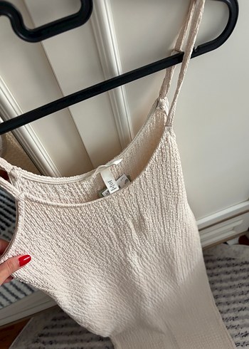 H&M HM Bej Midi Kadın Elbise