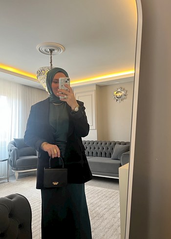 Yesıl ıkılı takım satem elbıse - Görsel 9