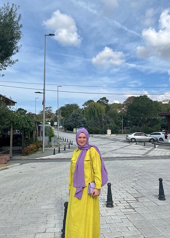 Yesıl renk ıkılı eteklı takım - Görsel 3