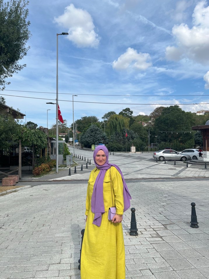 Yesıl renk ıkılı eteklı takım - Görsel 4