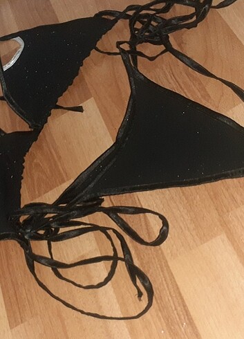 42 Beden siyah Renk Tanga bikini 