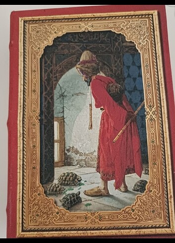 Beden bordo Renk Kitap şeklinde ahşap kutu