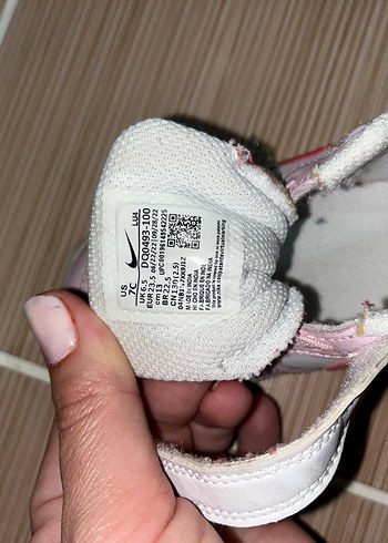 Kız Çocuk Pembe Cırtlı Spor Ayakkabı - Görsel 3