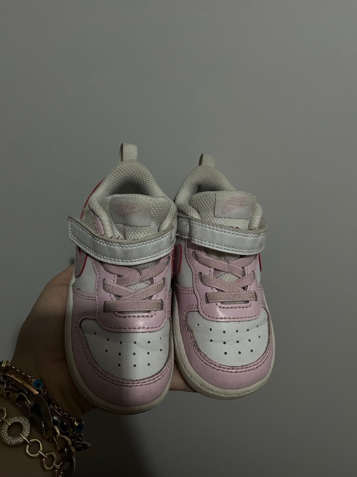 Kız Çocuk Pembe Cırtlı Spor Ayakkabı - Görsel 5