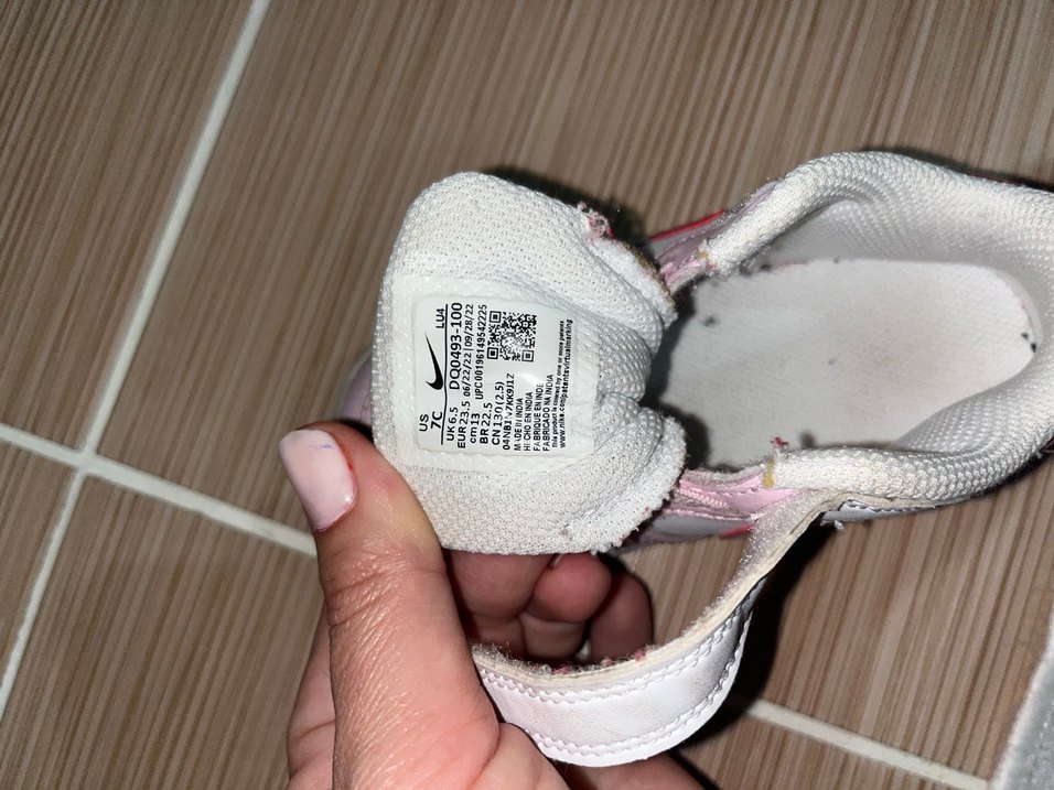 Kız Çocuk Pembe Cırtlı Spor Ayakkabı - Görsel 3