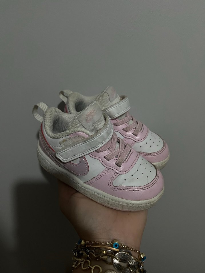 Kız Çocuk Pembe Cırtlı Spor Ayakkabı - Görsel 2