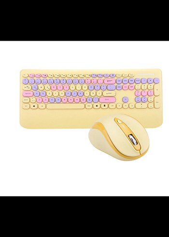 Pastel Renkli Çok Renkli Klavye - Görsel 3