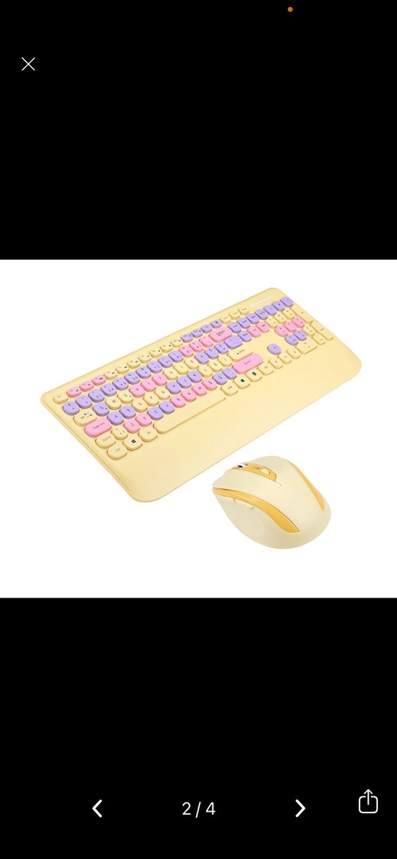 Pastel Renkli Çok Renkli Klavye - Görsel 2