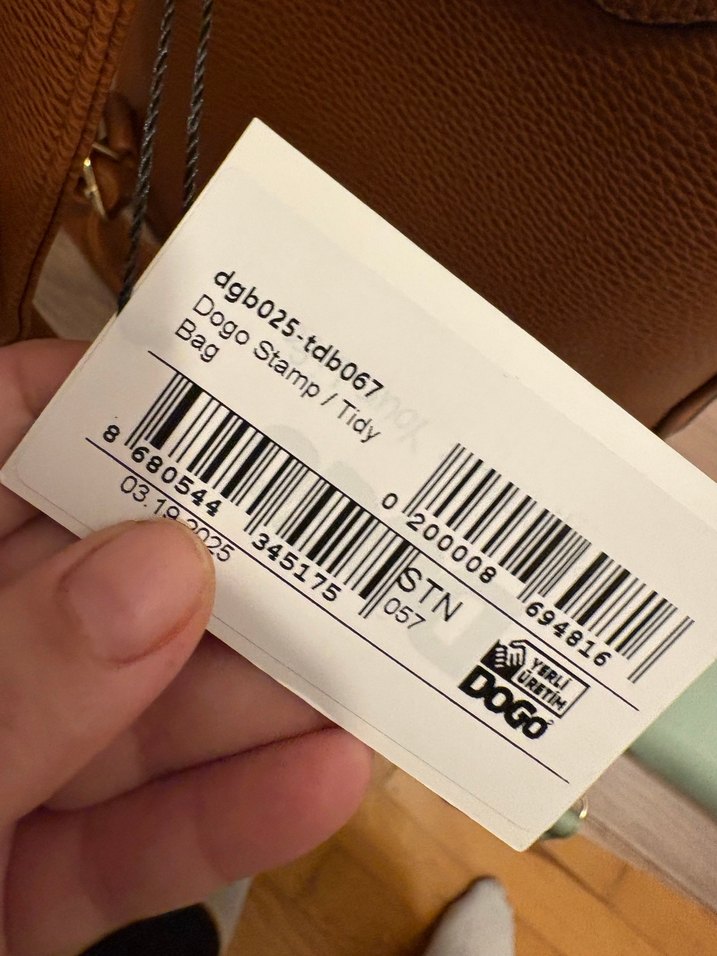 Deri Baskılı Kahverengi Kadın Sırt Çantası dogo - Görsel 5