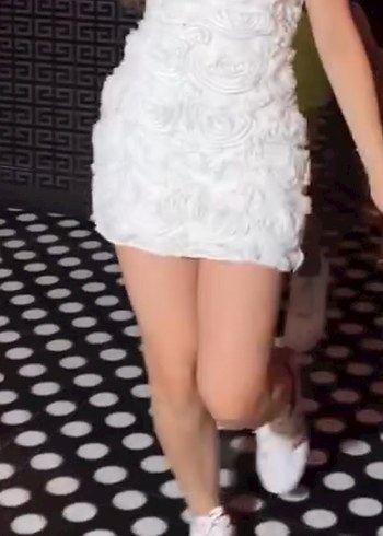 Straplez Beyaz Mini Düğün Elbisesi - Görsel 2