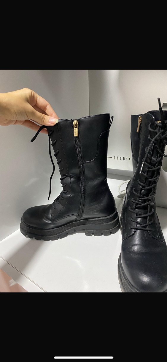 Siyah nine west bot - Görsel 3