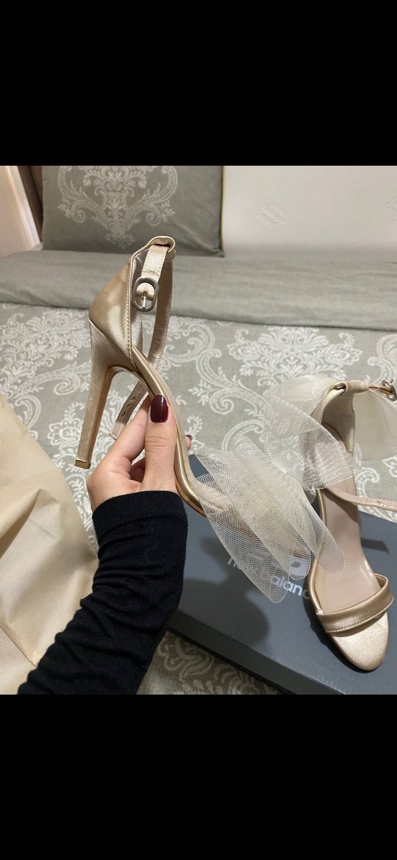 Tül detaylı topuklu ayakkabı - Görsel 2