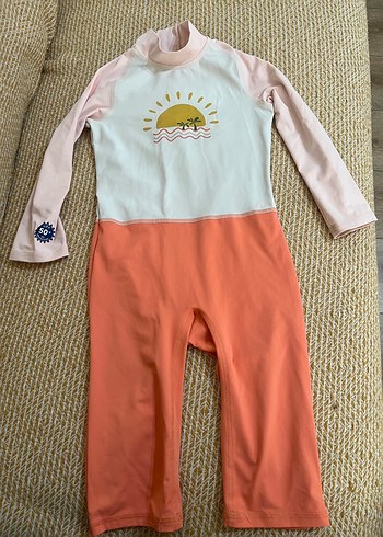 Uzun Kollu Pastel Renkli Bebek Kız Body mayo decathlon