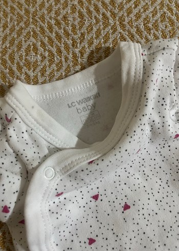 Beyaz Pamuklu Askısız Bebek Body - Görsel 3