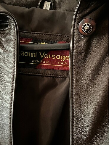Gianni Versace Versace gerçek deri ceket
