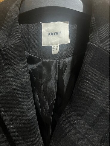 s Beden gri Renk Koton blazer ceket