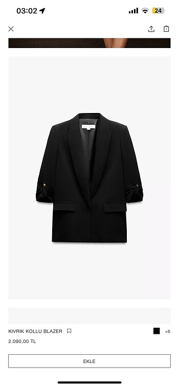 Zara blazer ceket