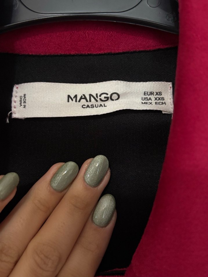 Fuşya Süet Mini Biker Ceket - Görsel 2