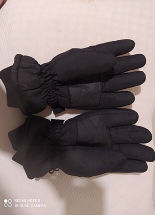 Kossiga kadın siyah kar eldiveni sifir kullanılmadı kalın