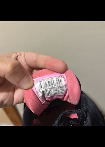 Kinetix Siyah Pembe Bağcıklı Spor Ayakkabı