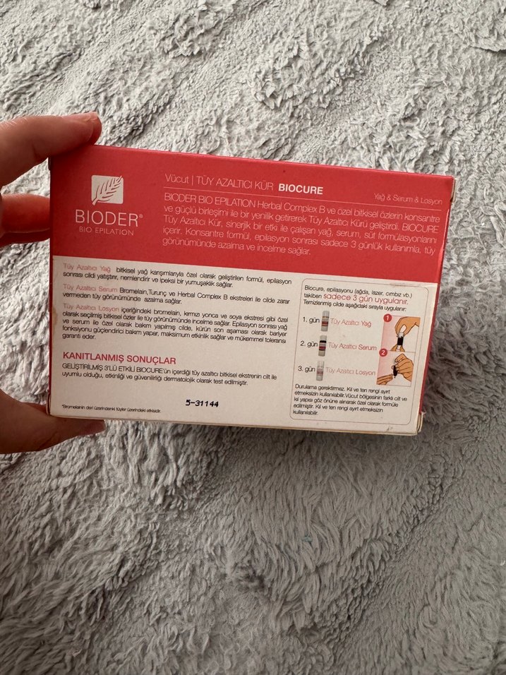 Bioder Biocure Vücut Tüy Azaltıcı Kür - Görsel 5