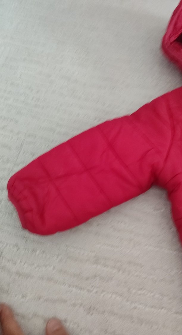 Kırmızı Kız Bebek Kapüşonlu astronot Tulum - Görsel 4