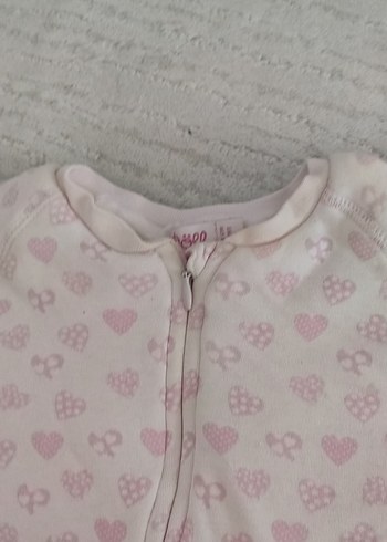 Fermuarlı Pembe Bebek Kız Uyku Tulumu - Görsel 3